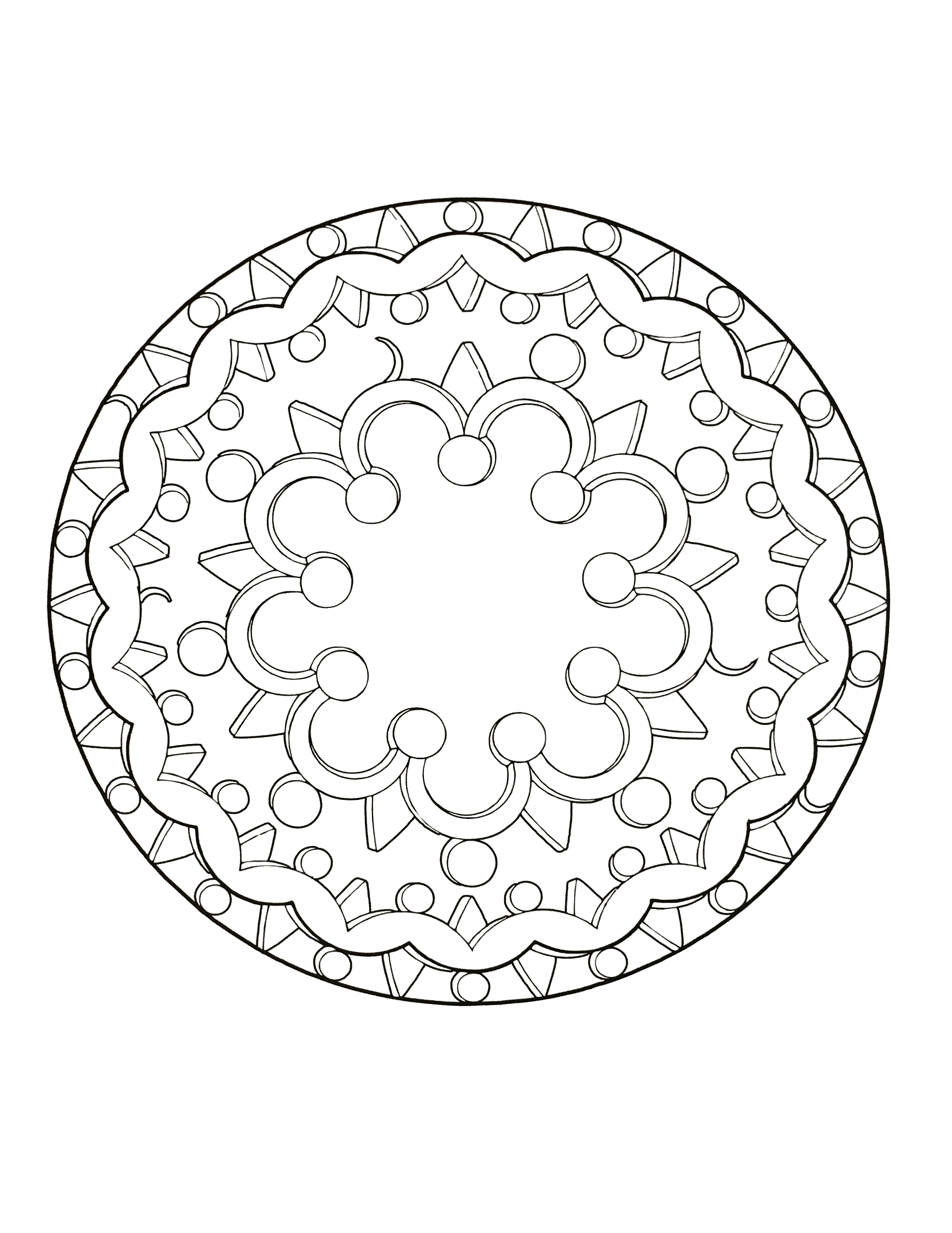 Mandalas-a-imprimer-gratuit (18) (Mandalas de Nível de Dificuldade : Normal)