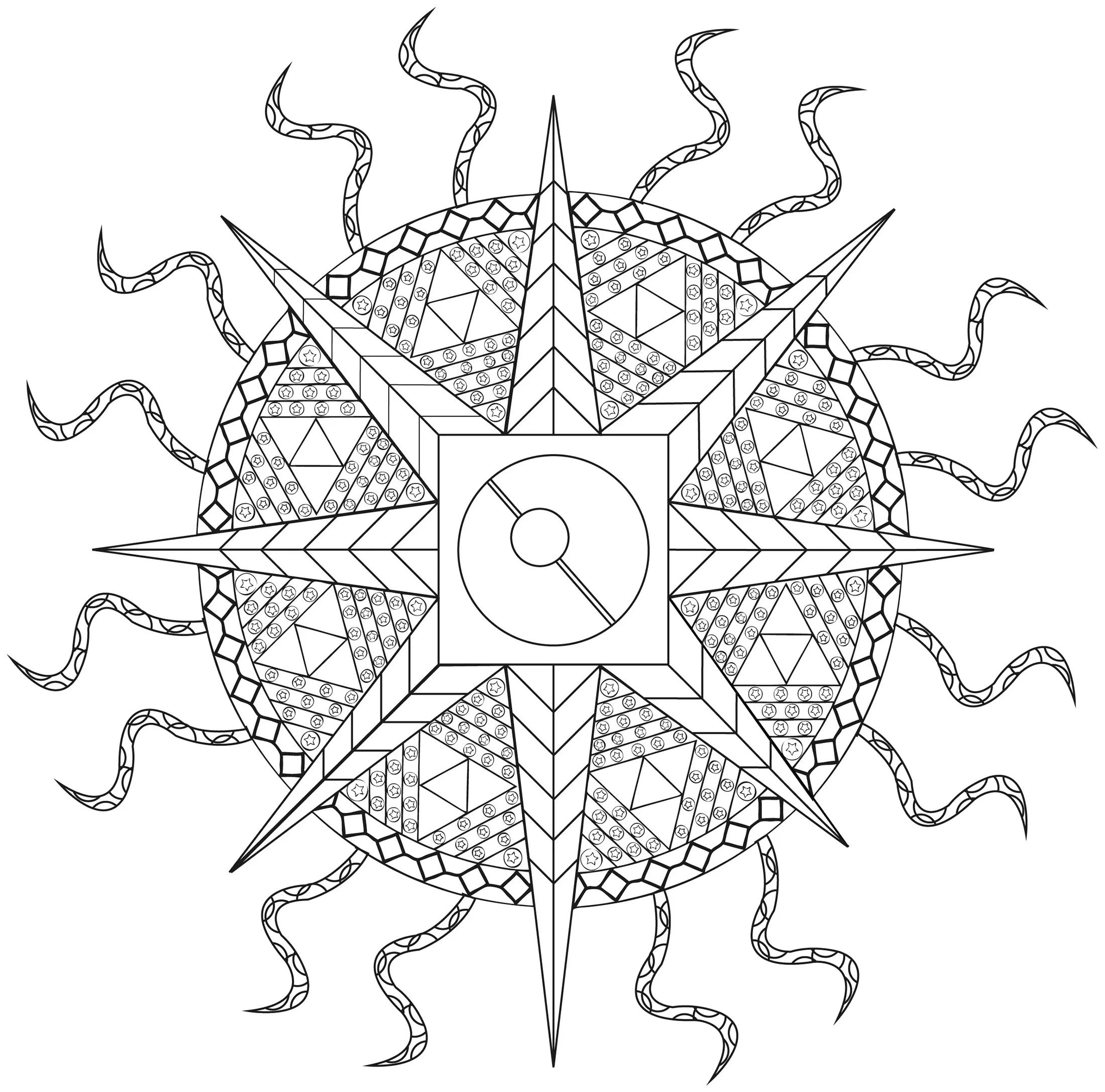 Mandala eléctrica (Mandalas de Nível de Dificuldade : Normal)