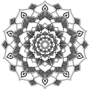 A mandala perfeita para relaxar