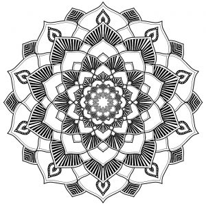 A mandala perfeita para relaxar