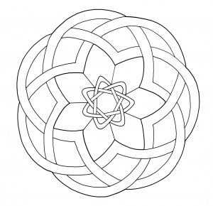 Mandala de estrela celta (Mandalas de Nível de Dificuldade : Normal)