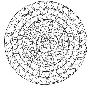 Mandala de pequenos elementos