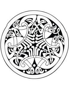 Uma bela Mandala livre (Mandalas de Nível de Dificuldade : Normal)