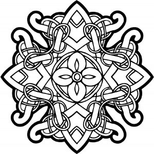 Mandala com estilo (Mandalas de Nível de Dificuldade : Normal)