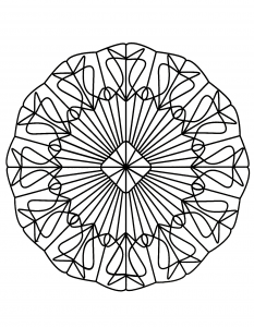Mandala A Colorier Gratuit Enchevetrement