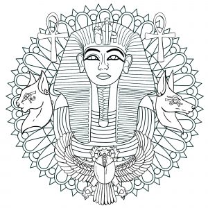 Mandala do Egipto e Tutankhamon - Versão 1