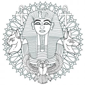 Mandala do Egipto e Tutankhamon   Versão 1