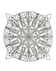 Mandala A Colorier Gratuit Ronces