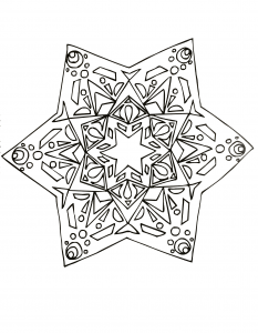 Mandala Para Colorir Para Livre Pretty Star