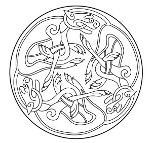 Mandala para crianças (Mandalas de Nível de Dificuldade : Normal)