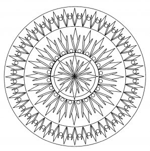 Mandala solar (Mandalas de Nível de Dificuldade : Normal)