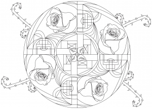 Arte Deco Com Rosas Mandala Por Allan