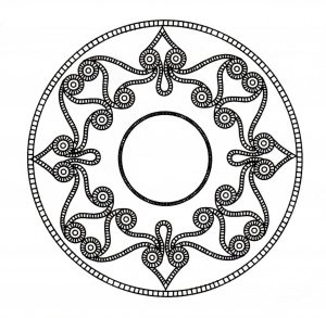 Mandala Celta Não Muito Difícil