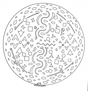 Mandala Livre Com Formas Simples
