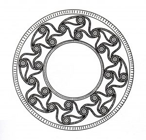 Mandala celta harmoniosa (Mandalas de Nível de Dificuldade : Normal)