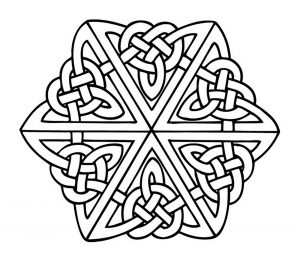 Mandala simétrica (Mandalas de Nível de Dificuldade : Normal)