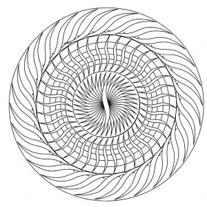 Mandala fácil (Mandalas de Nível de Dificuldade : Normal)