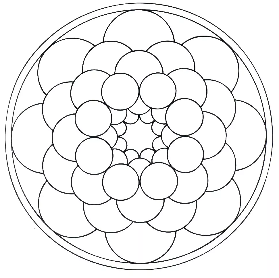 Mandala com padrões geométricos (6) (Mandalas temáticas : Padrões geométricos)