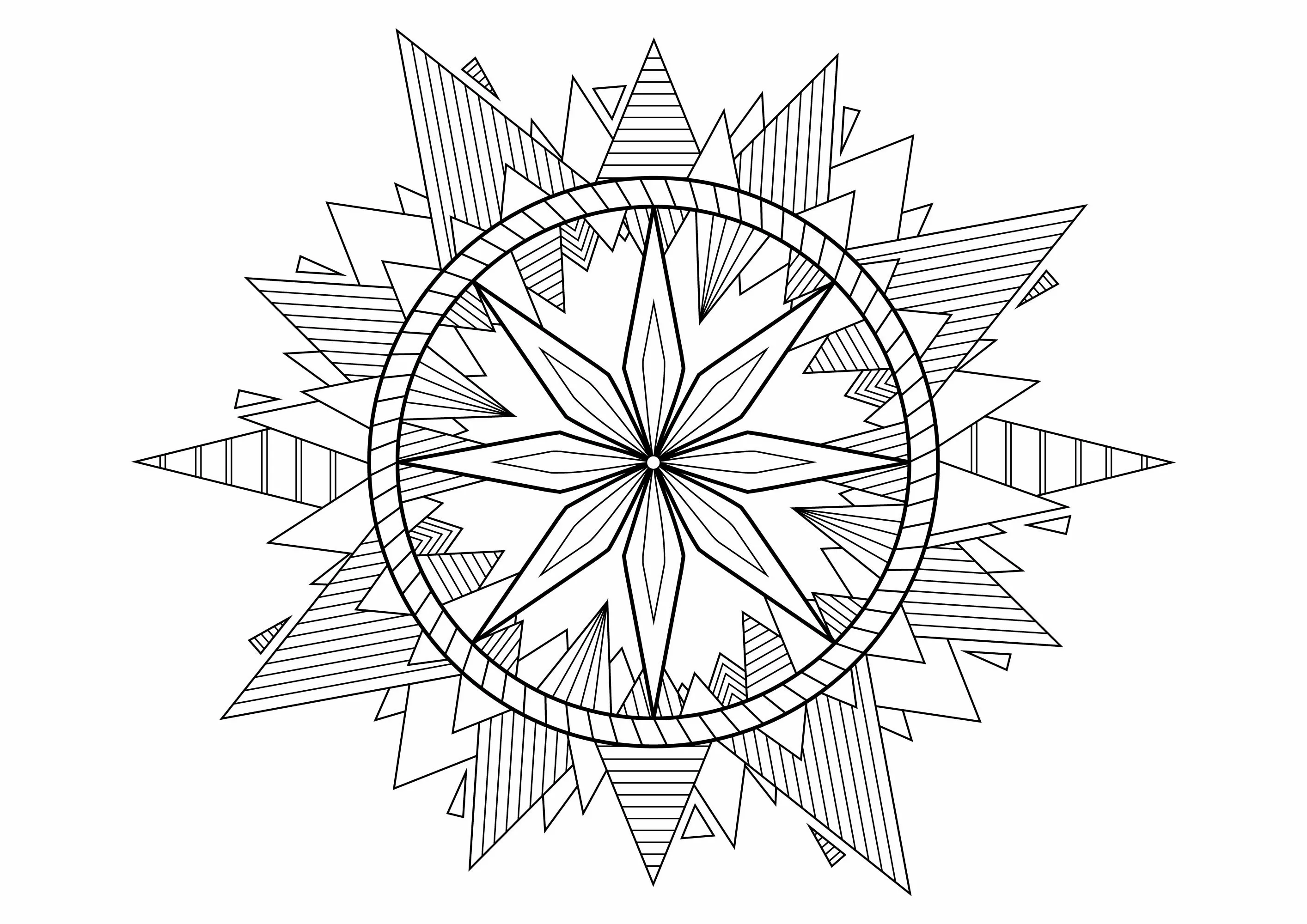 Pirâmide Mandala (Mandalas temáticas : Padrões geométricos)