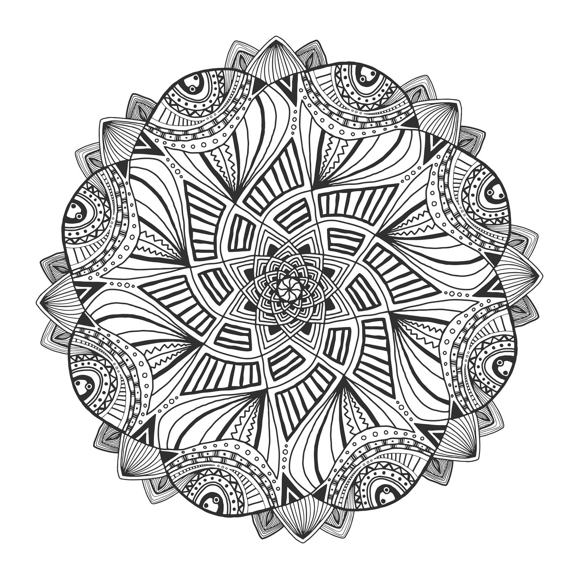 Mandala-geometrica-abstrait-1 (Mandalas temáticas : Padrões geométricos)