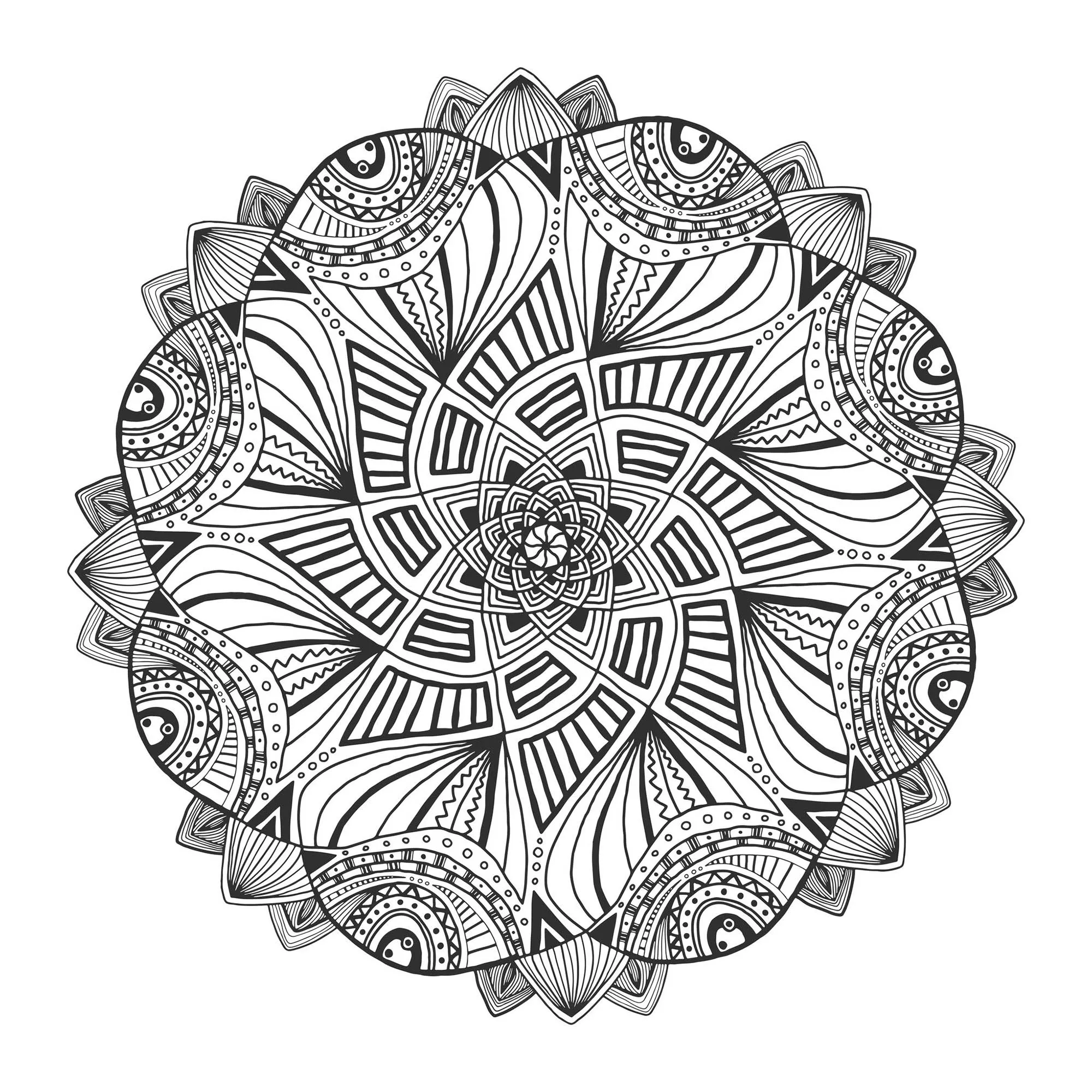 Mandala-geometrica-abstrait-1 (Mandalas temáticas : Padrões geométricos)