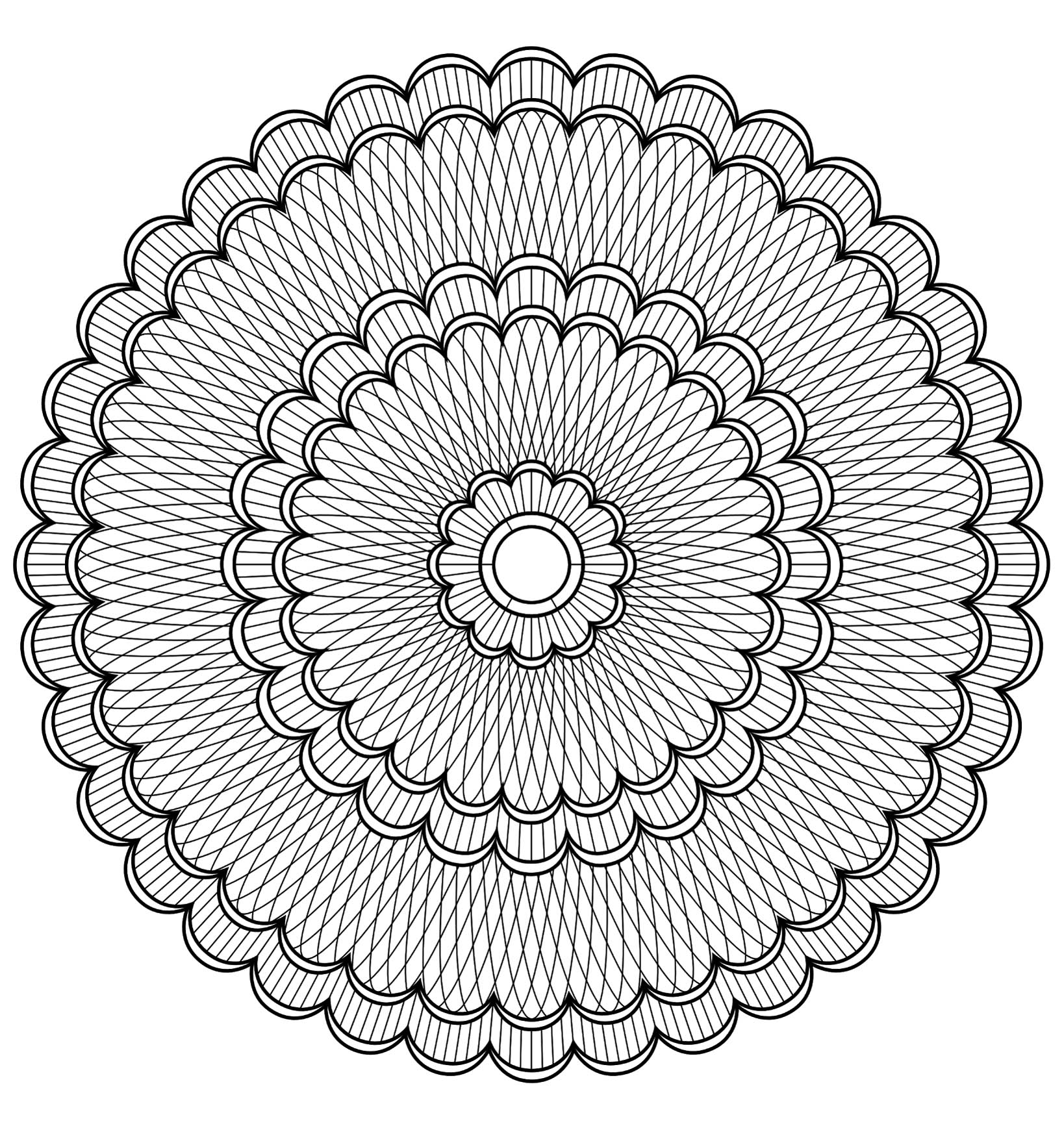 Mandala com padrões geométricos - 4