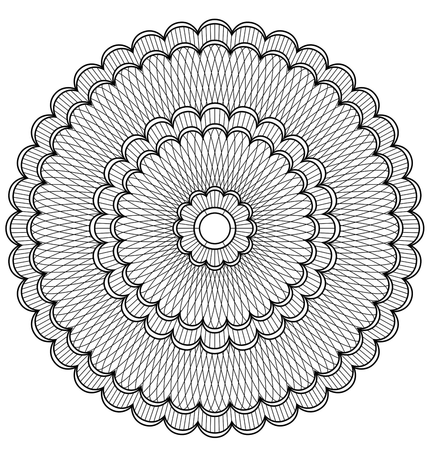 Mandala com padrões geométricos (4) (Mandalas temáticas : Padrões geométricos)