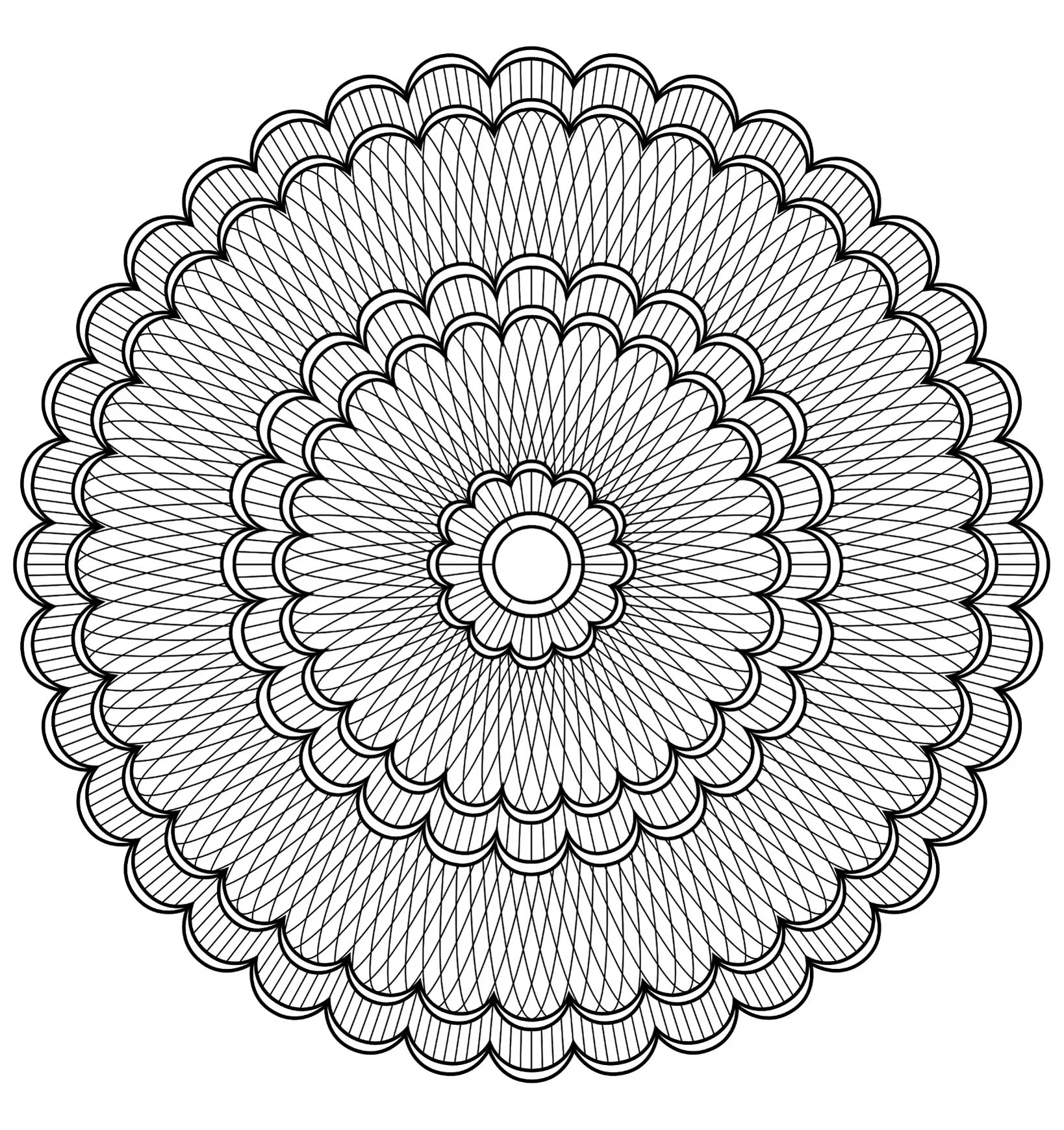 Mandala com padrões geométricos (4) (Mandalas temáticas : Padrões geométricos)