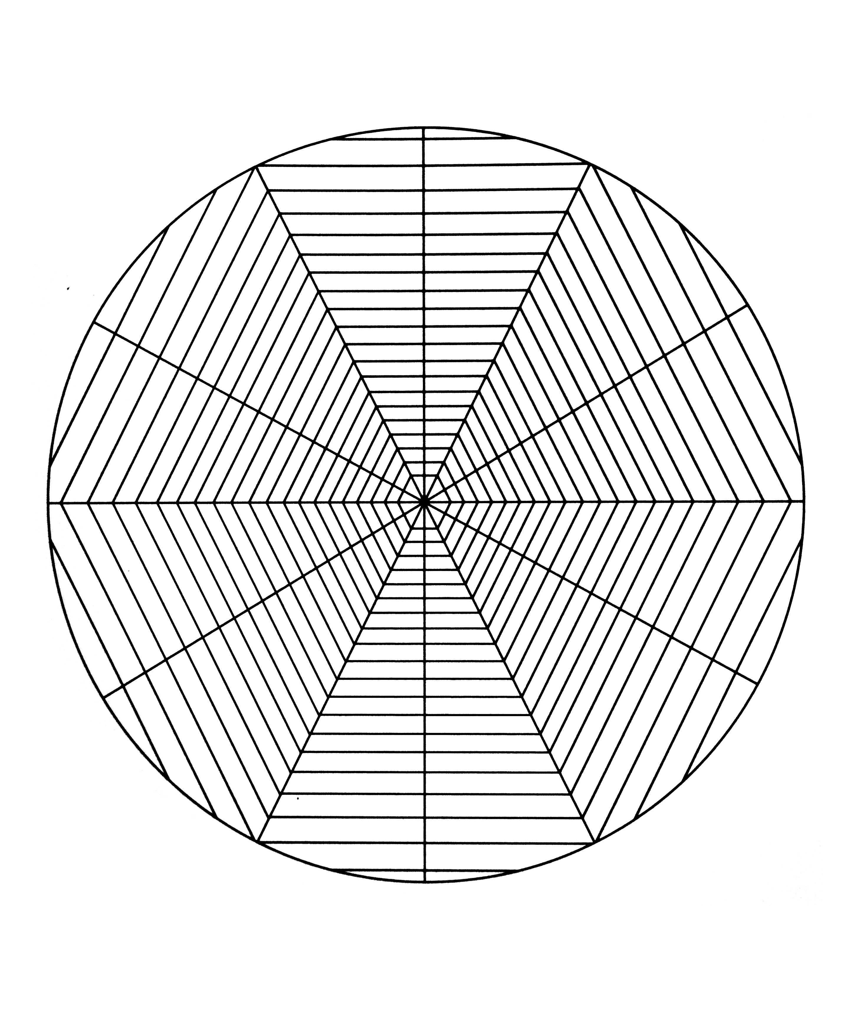 Mandala com padrões geométricos - 14