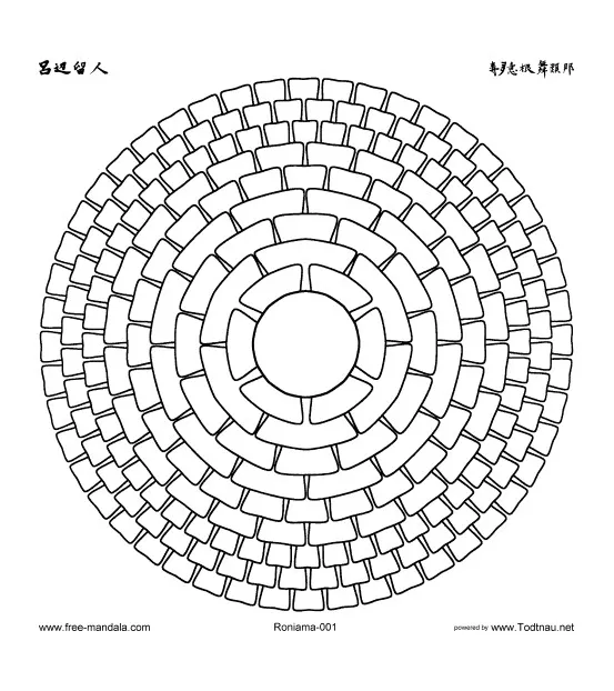 Mandala com padrões geométricos (2) (Mandalas temáticas : Padrões geométricos)