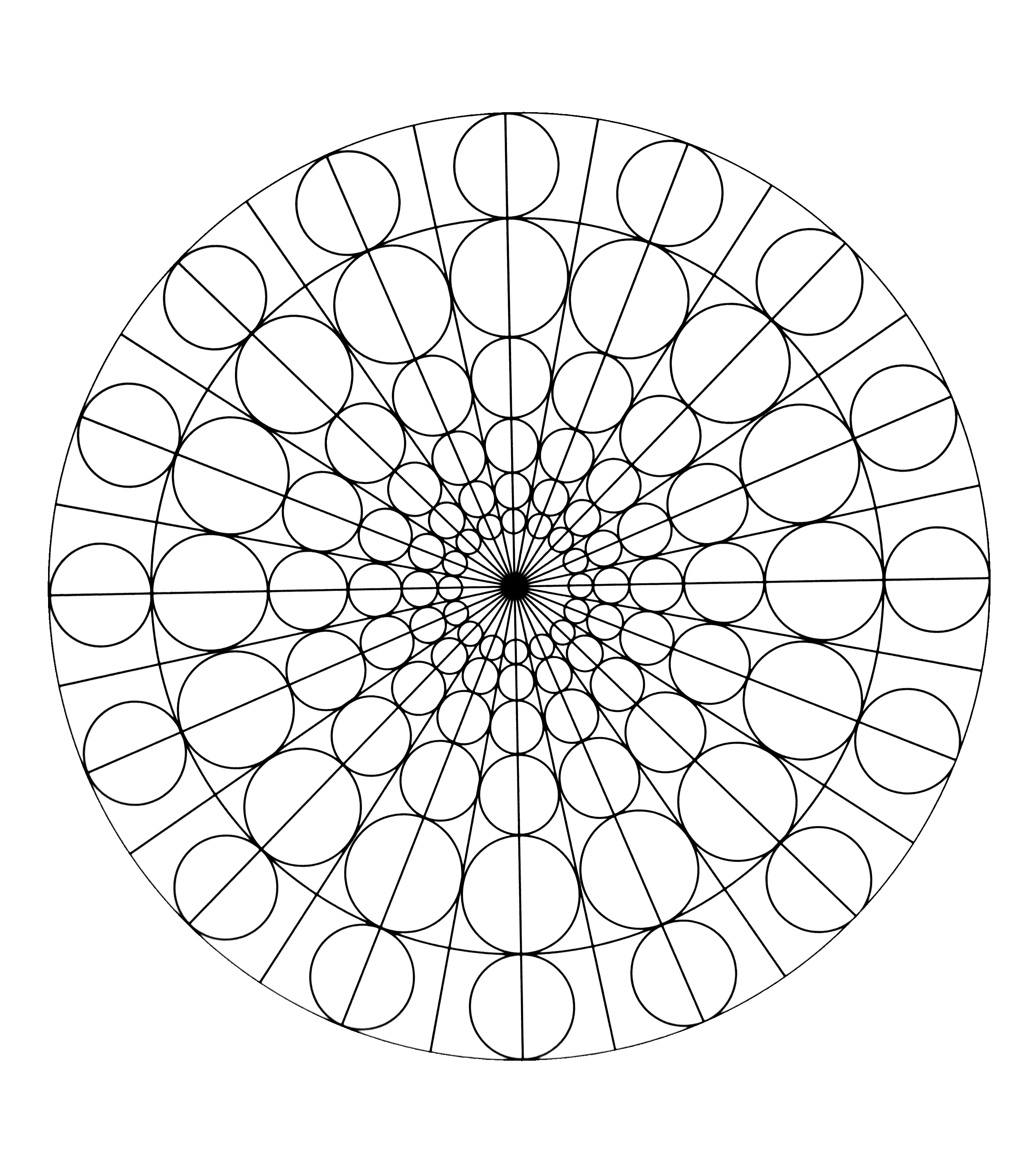 Se procura relaxar graças aos poderes das Mandalas, este é o ideal para si. Cabe-lhe a si encontrar as cores que melhor se adequam.