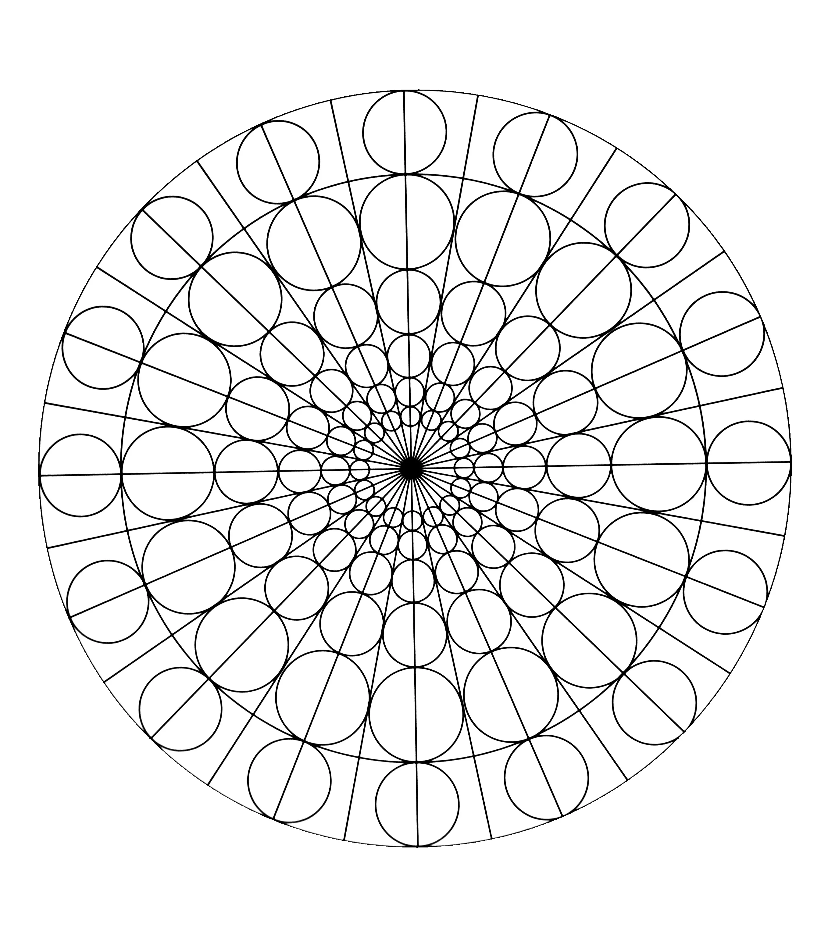 Mandala com padrões geométricos (8) (Mandalas temáticas : Padrões geométricos)