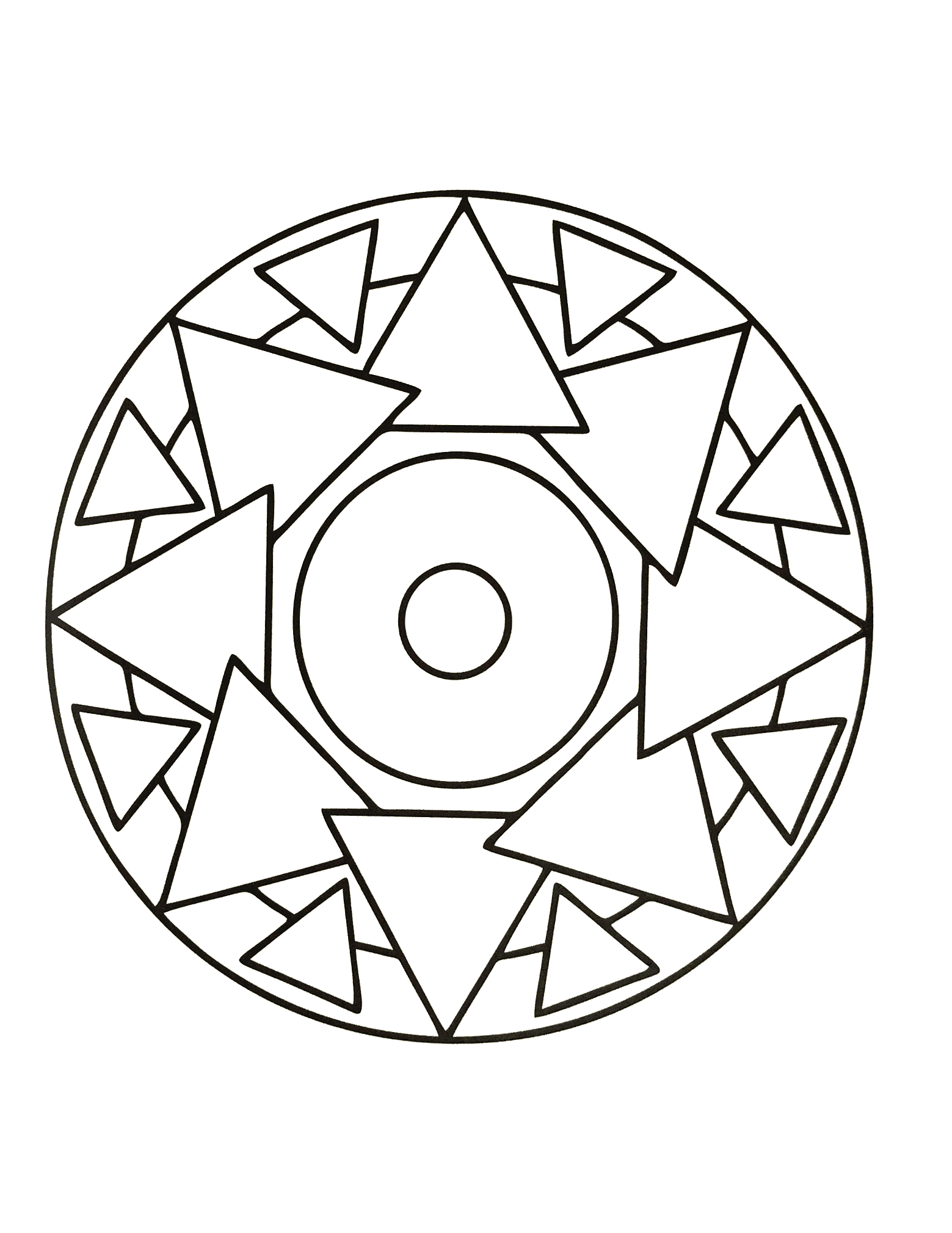 Se procura a harmonia, esta Mandala de alta qualidade ser-lhe-á certamente útil. Cabe-lhe a si encontrar o melhor método e a melhor técnica para a colorir.