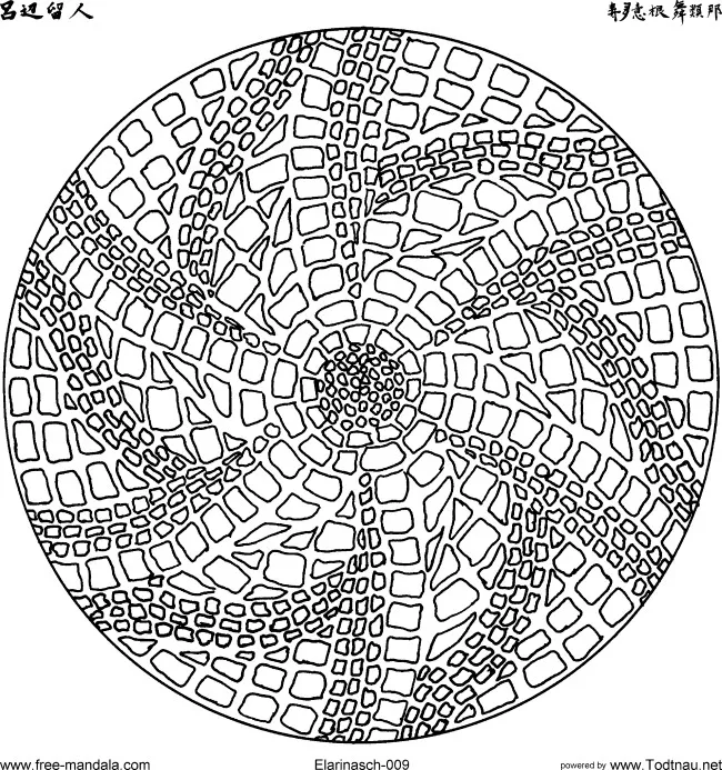 Mandala com padrões geométricos (1) (Mandalas temáticas : Padrões geométricos)