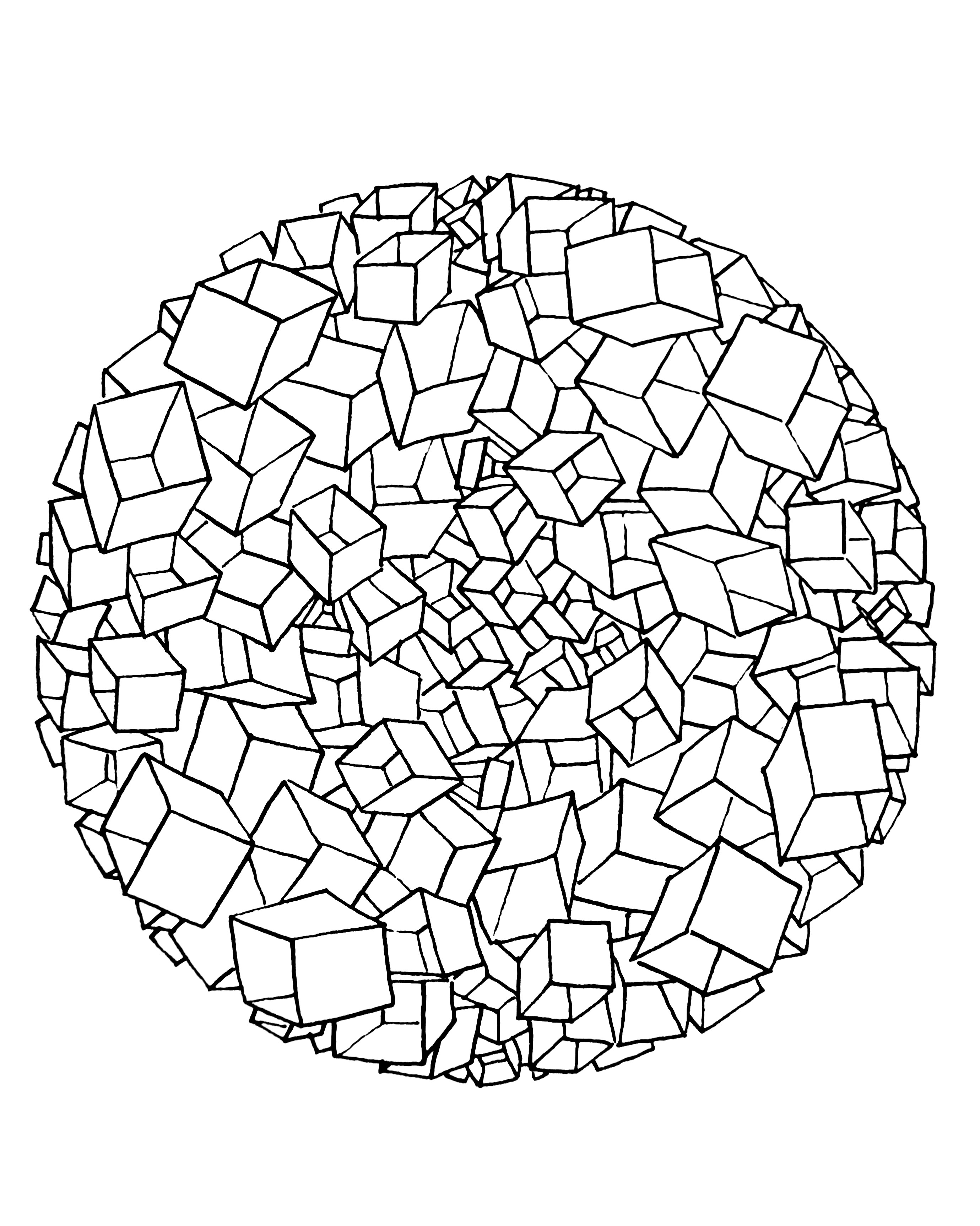Mandala com padrões geométricos - 15