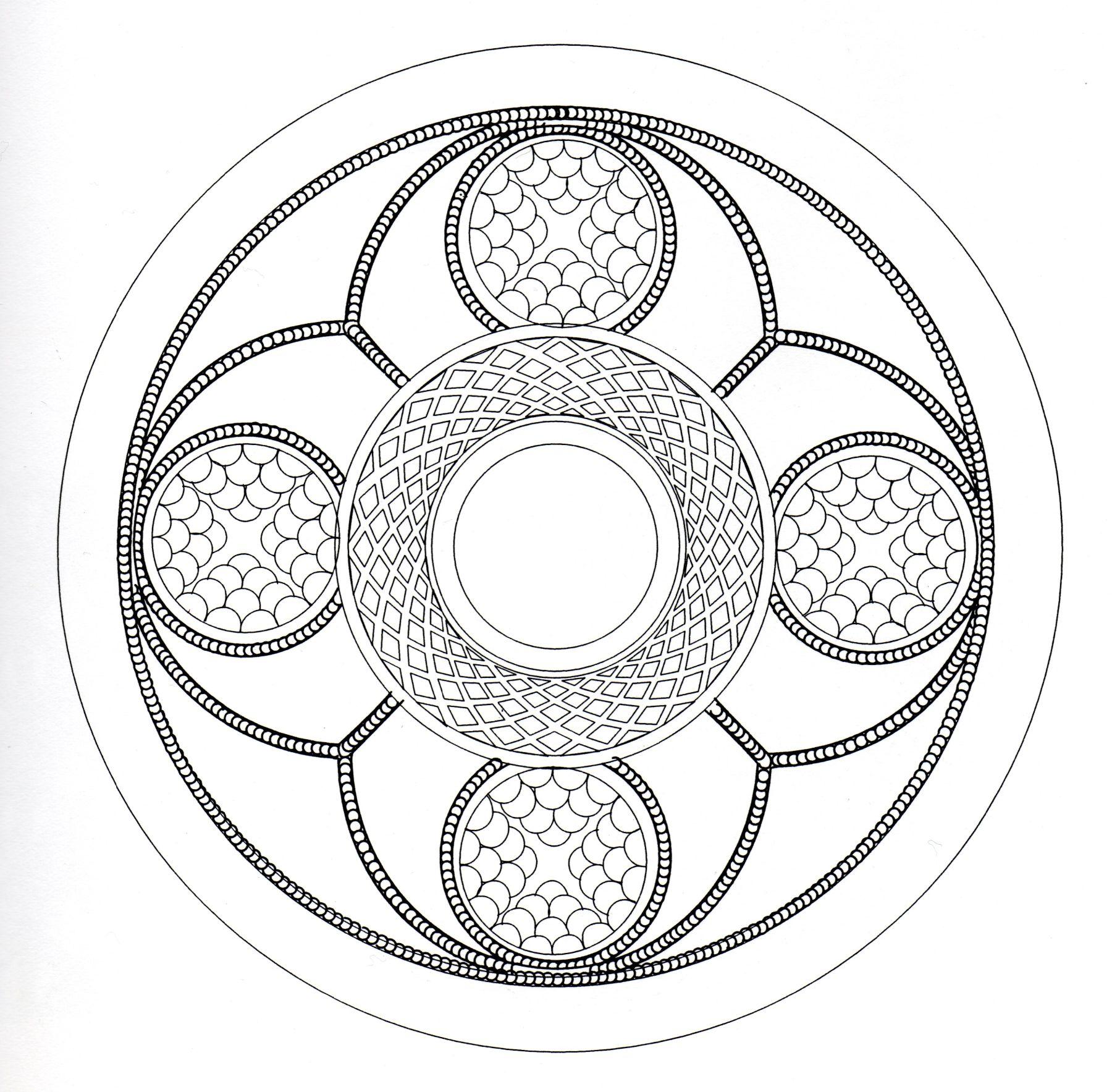 Colorir-mandala-arte-céltica-3 (Mandalas temáticas : Padrões geométricos)