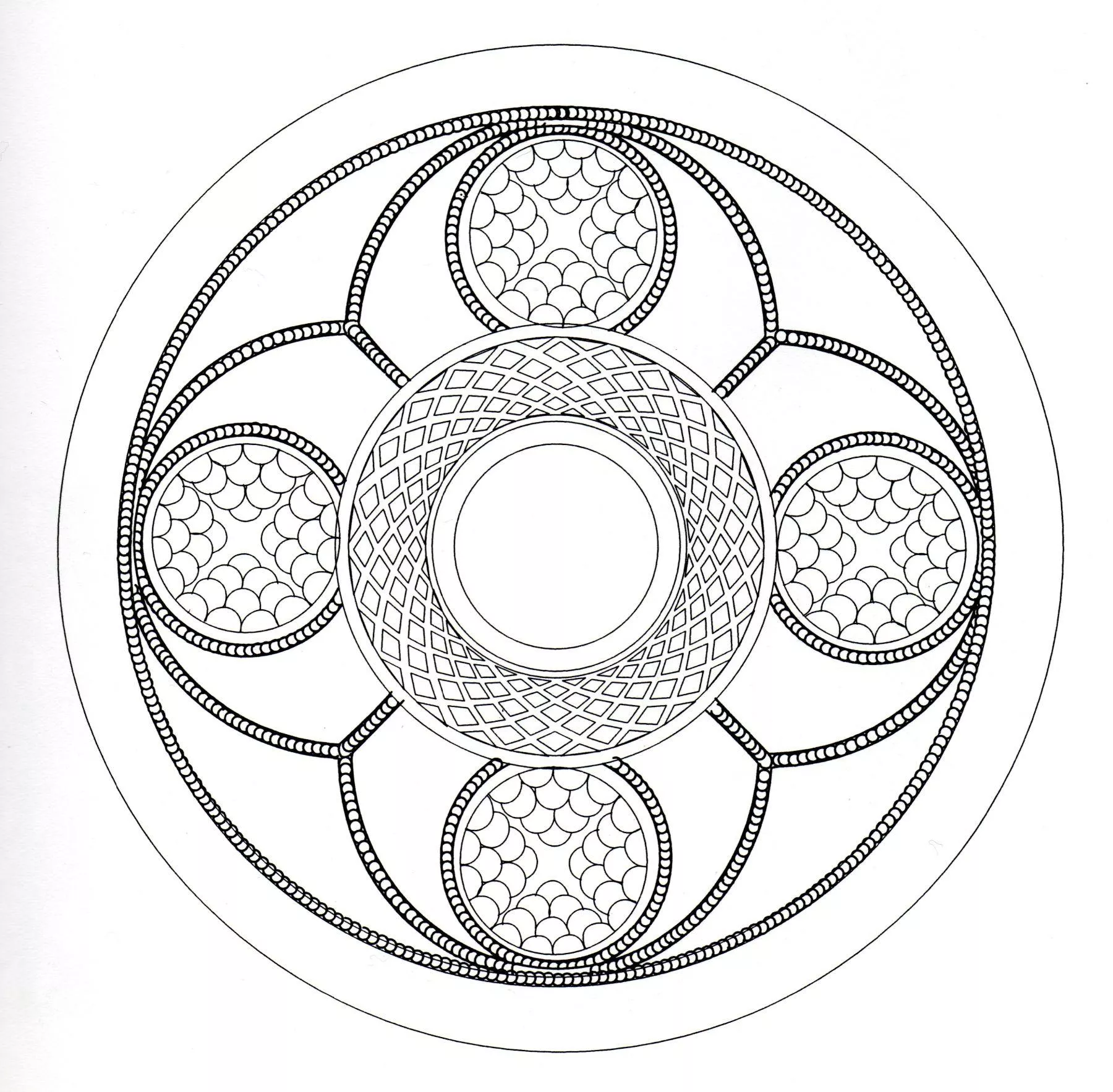 Colorir-mandala-arte-céltica-3 (Mandalas temáticas : Padrões geométricos)