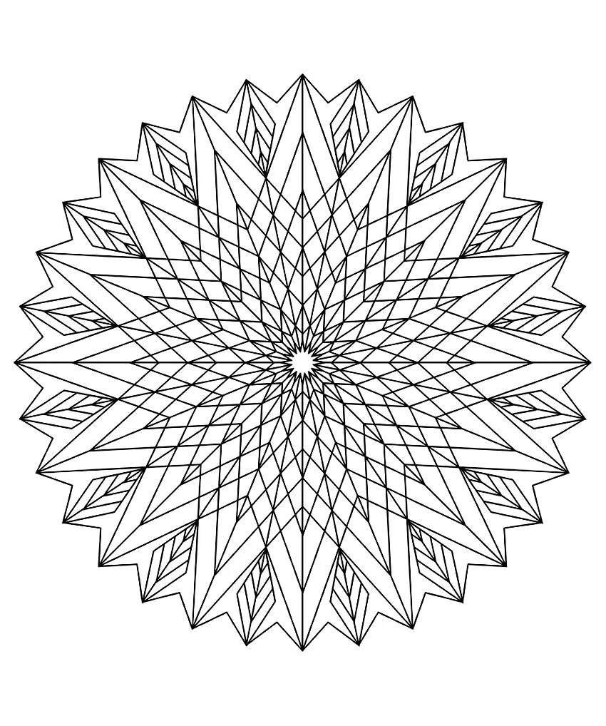 Mandala com padrões geométricos (3) (Mandalas temáticas : Padrões geométricos)