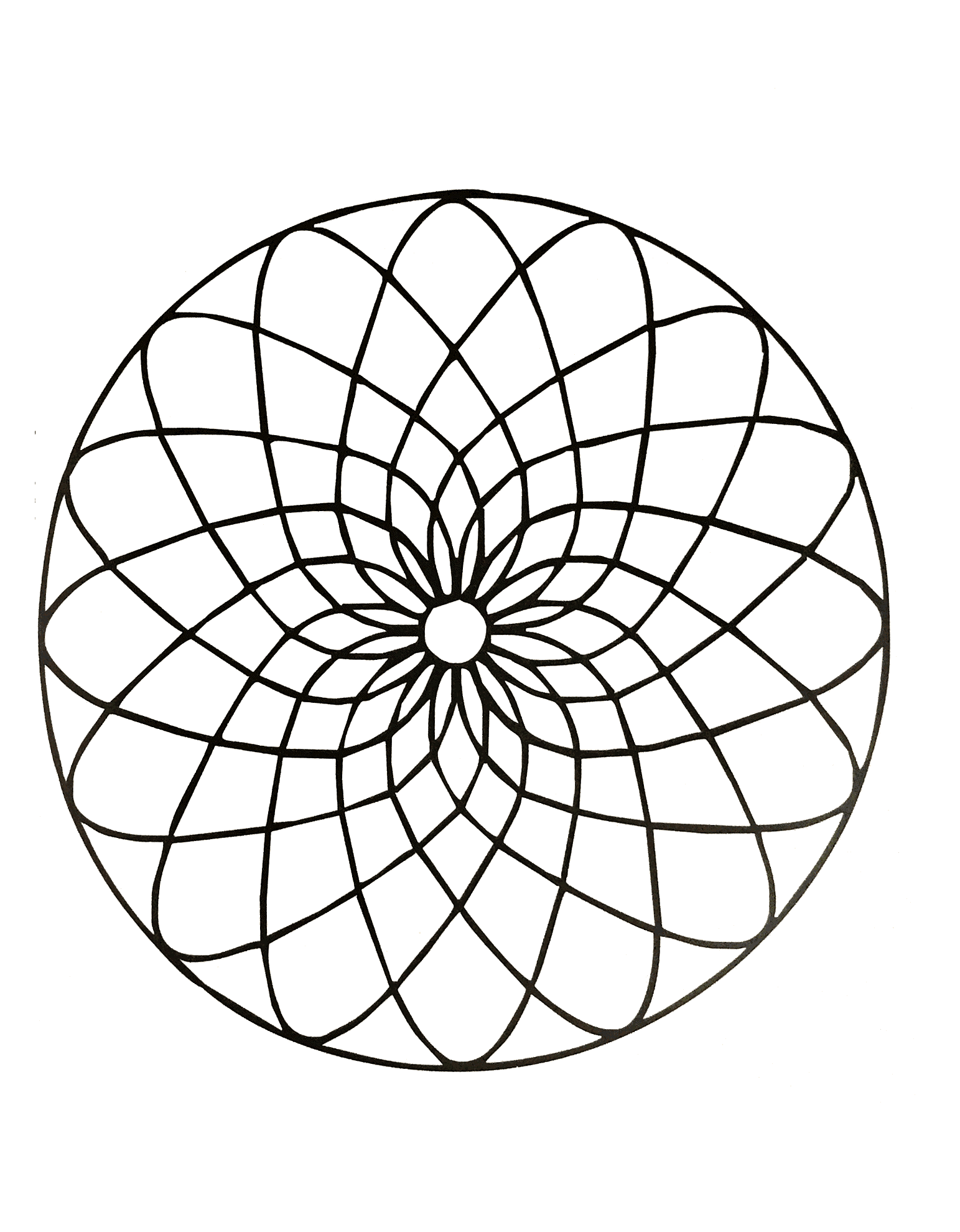 Mandala com padrões geométricos para imprimir (27) (Mandalas temáticas : Padrões geométricos)