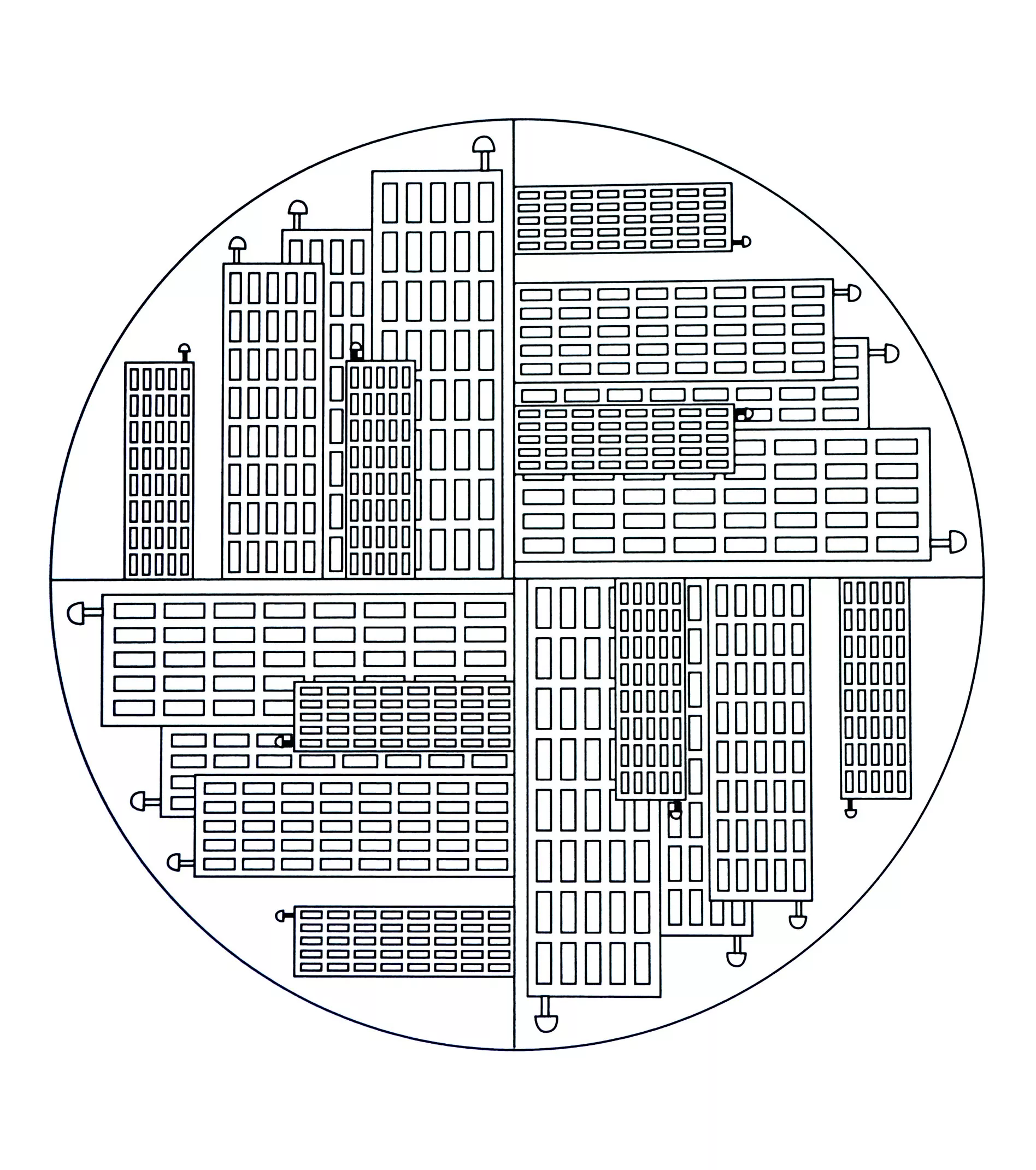 Mandala com padrões geométricos (11) (Mandalas temáticas : Padrões geométricos)