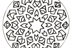Mandala com padrões geométricos para imprimir (5) (Mandalas temáticas : Padrões geométricos)