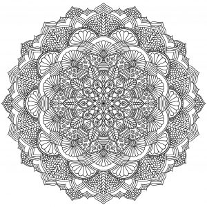 Mandala geometrica abstrait 2
