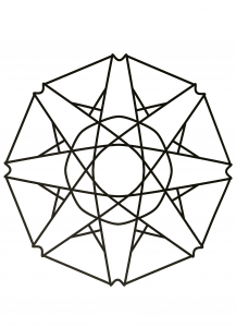 Mandala com padrões geométricos para imprimir (32) (Mandalas temáticas : Padrões geométricos)