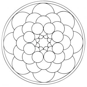 Mandala a colorier motifs geometriques (6)