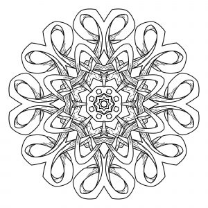 Mandala geometrica abstrait 6