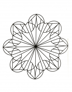 Mandala com padrões geométricos para imprimir (84)