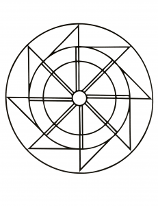 Mandala com padrões geométricos para imprimir (35) (Mandalas temáticas : Padrões geométricos)