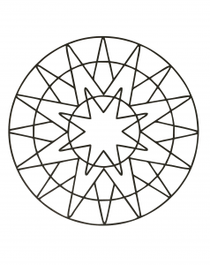 Mandala Com Padrões Geométricos Para Imprimir  16 