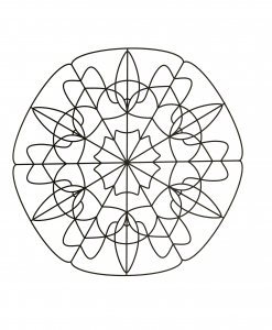 Mandala com padrões geométricos para imprimir (87)