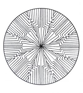 Mandala a colorier motifs geometriques (9)